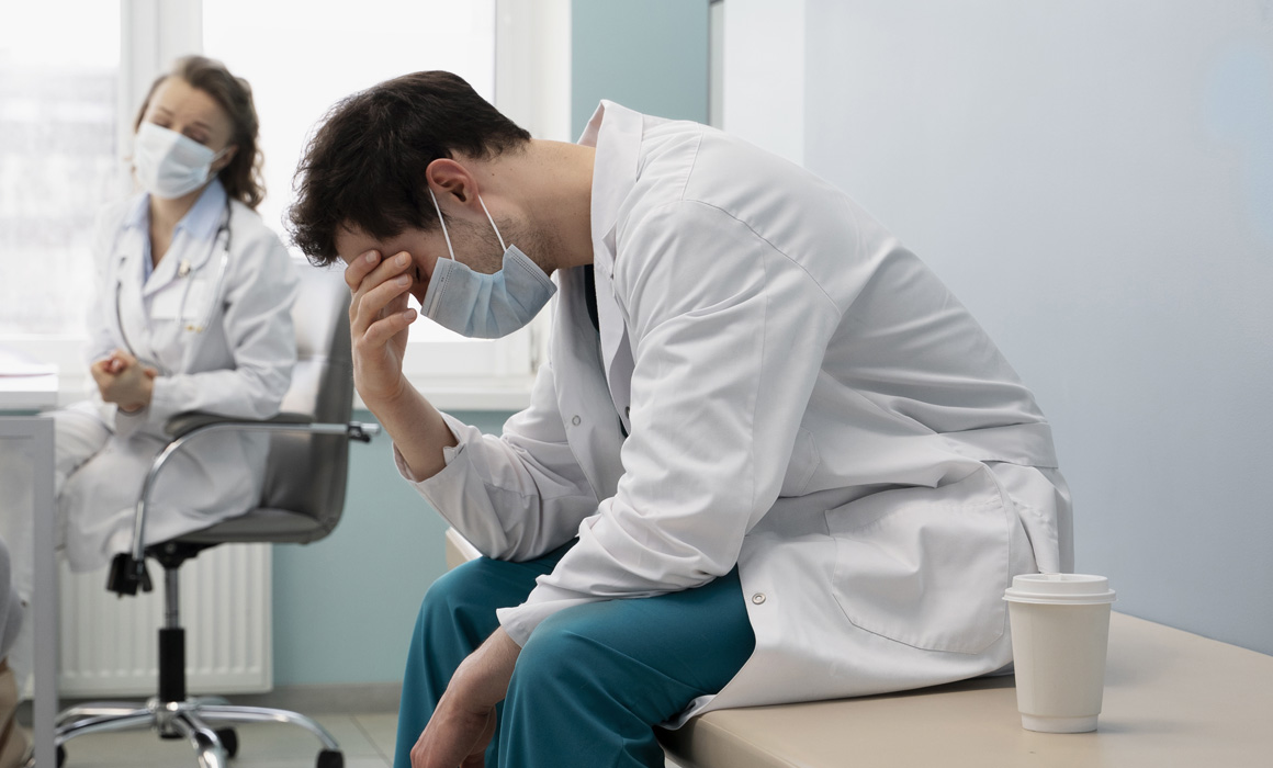 doctorinhospitalmask Pandemic Stress